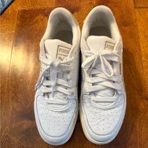 Puma Classic White Lace-Up Sneakers